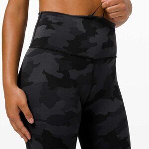 Lululemon Wunder Train High Rise Short 8" - Heritage 365 Camo Deep Coal Multi